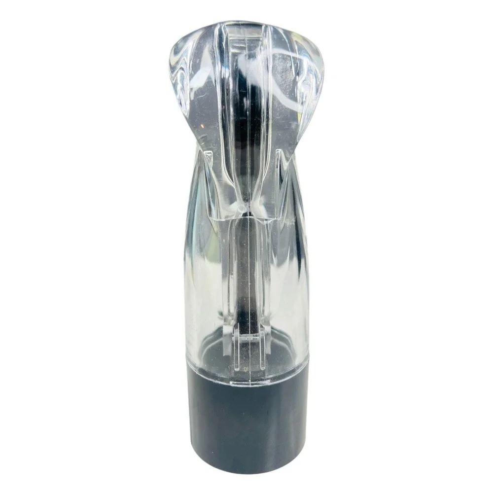 Cole & Mason Salt Or Pepper Mill Acrylic Black Push Button Grinder Model 950